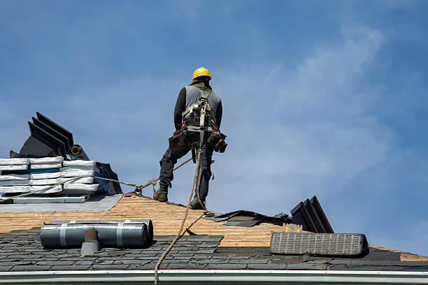 Professional Roofing technician working in Bleiblerville, TX